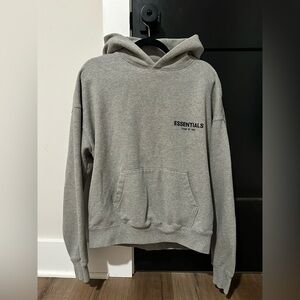 Essentials Fear Of God heather gray hoodie size small